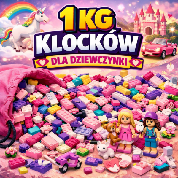 AB20A76A-F8F5-46E1-BDAD-6E0E5F7698A5 LEGO mix 1kg dla dziewczynki